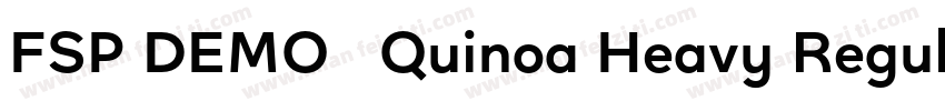FSP DEMO   Quinoa Heavy Regula字体转换